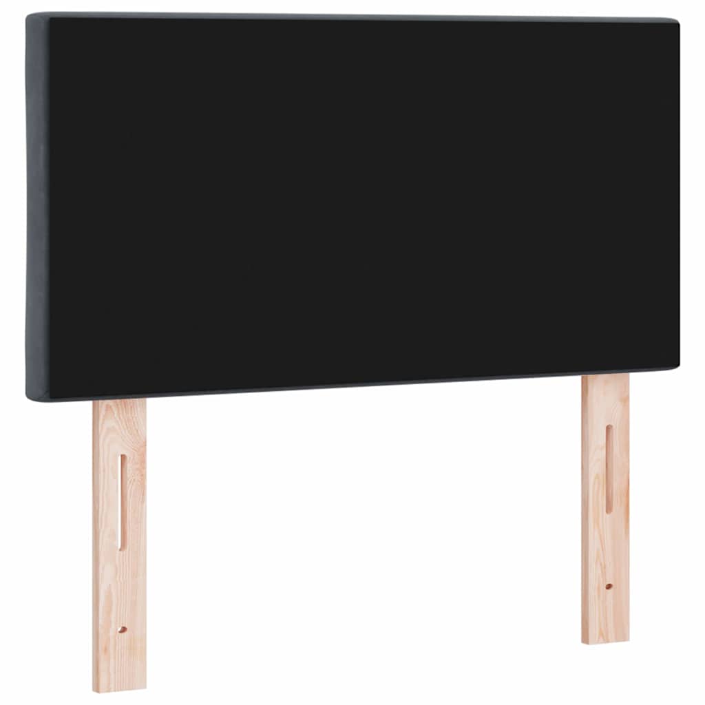 vidaXL LED Kopfteil Dunkelgrau 80 cm Kunstleder