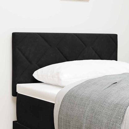 vidaXL LED Kopfteil Schwarz 80 cm Kunstleder