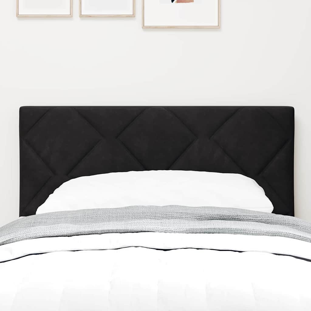 vidaXL LED Kopfteil Schwarz 80 cm Kunstleder