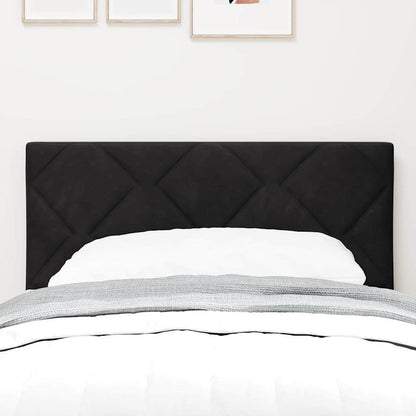 vidaXL LED Kopfteil Schwarz 80 cm Kunstleder