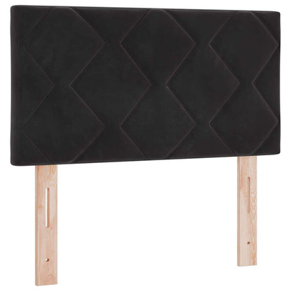 vidaXL LED Kopfteil Schwarz 80 cm Kunstleder