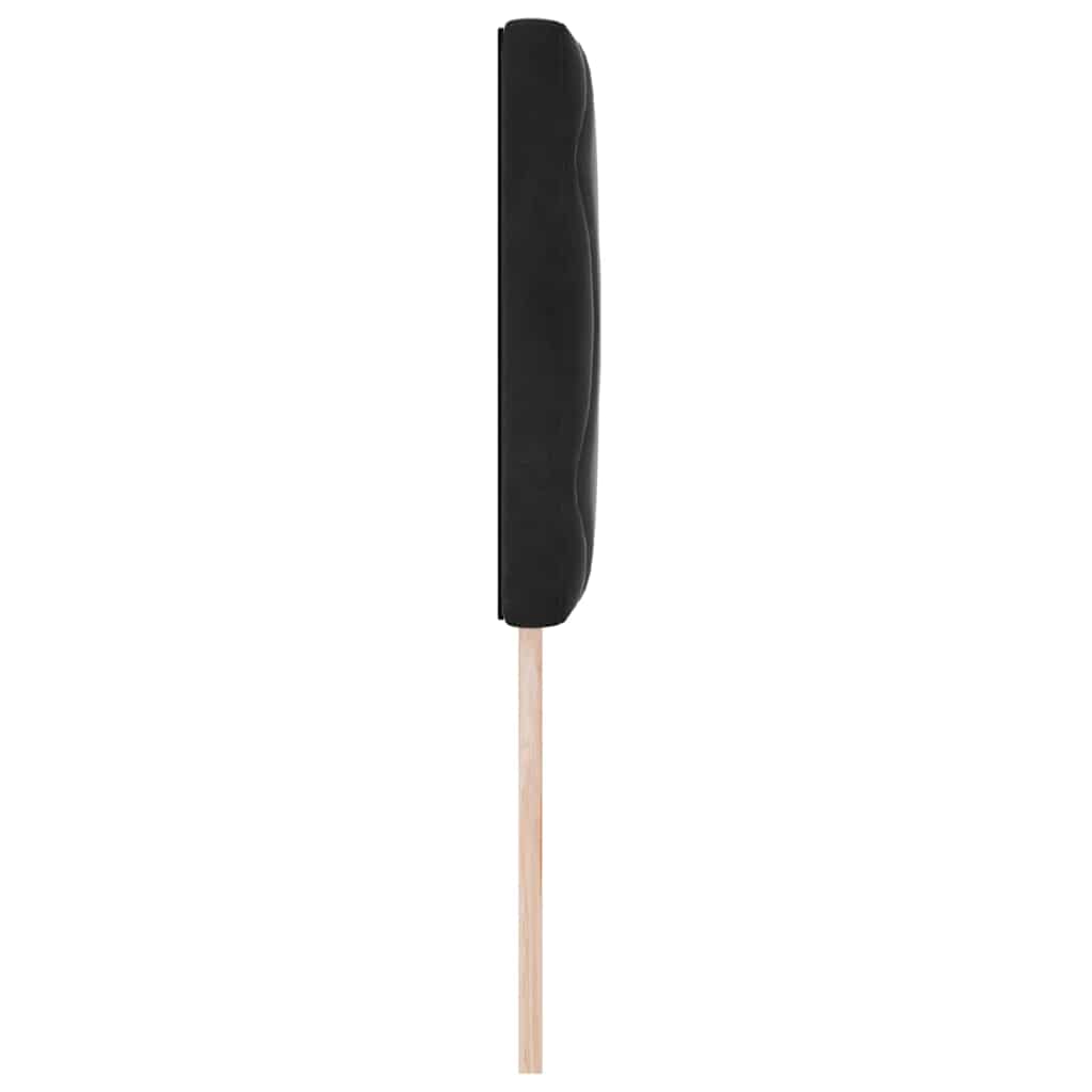 vidaXL LED Kopfteil Schwarz 80 cm Kunstleder