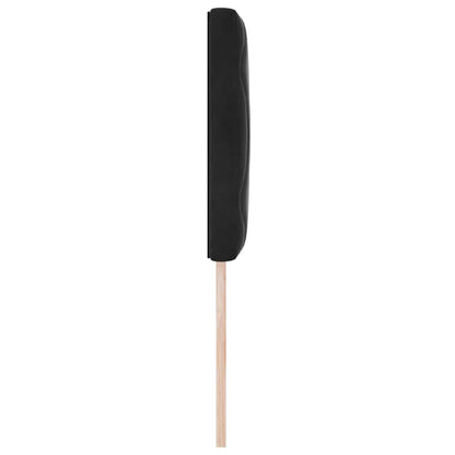 vidaXL LED Kopfteil Schwarz 80 cm Kunstleder