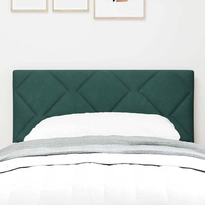 vidaXL LED Kopfteil Dunkelgrün 80 cm Kunstleder