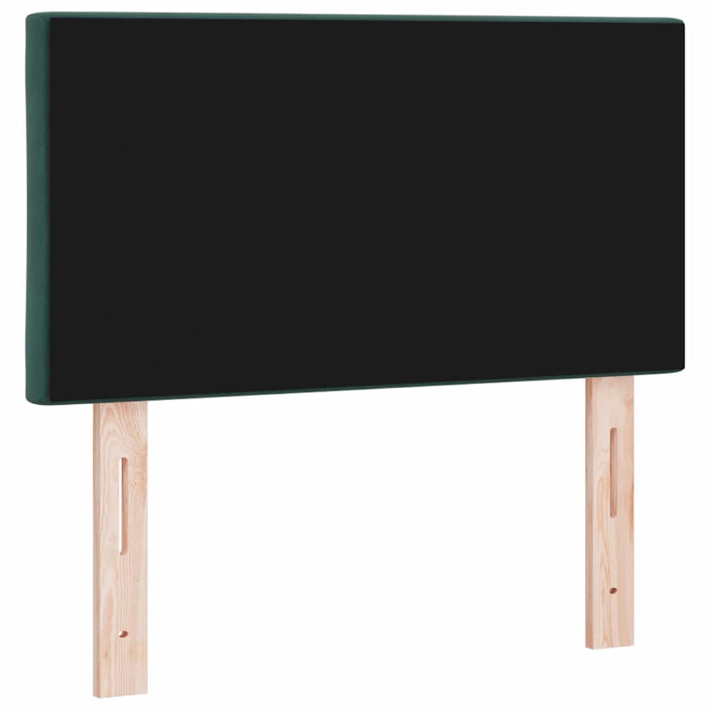 vidaXL LED Kopfteil Dunkelgrün 80 cm Kunstleder
