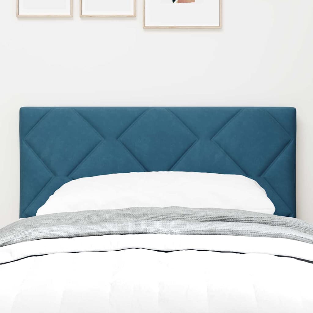 vidaXL LED Kopfteil Dunkelblau 80 cm Kunstleder