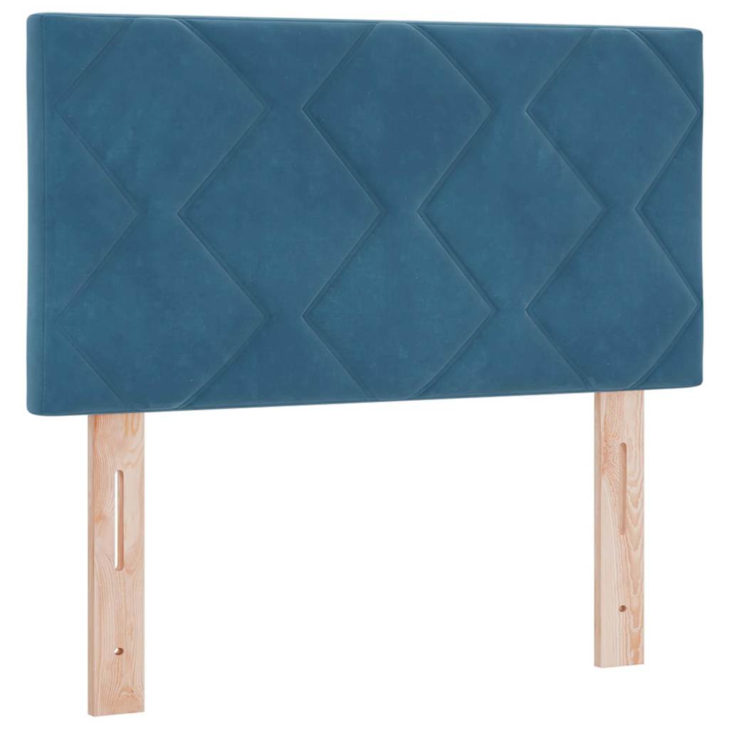 vidaXL LED Kopfteil Dunkelblau 80 cm Kunstleder