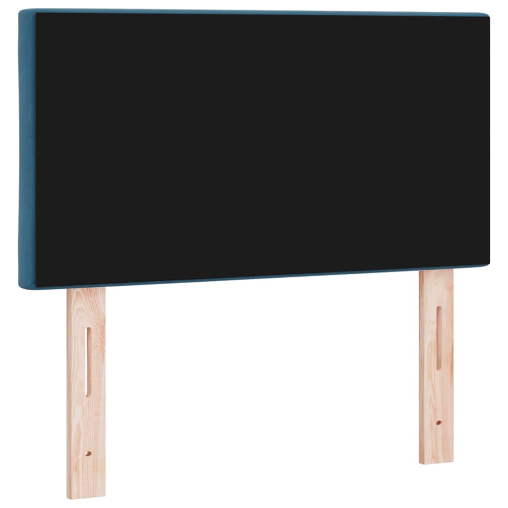 vidaXL LED Kopfteil Dunkelblau 80 cm Kunstleder