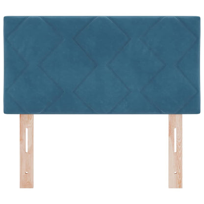 vidaXL LED Kopfteil Dunkelblau 80 cm Kunstleder