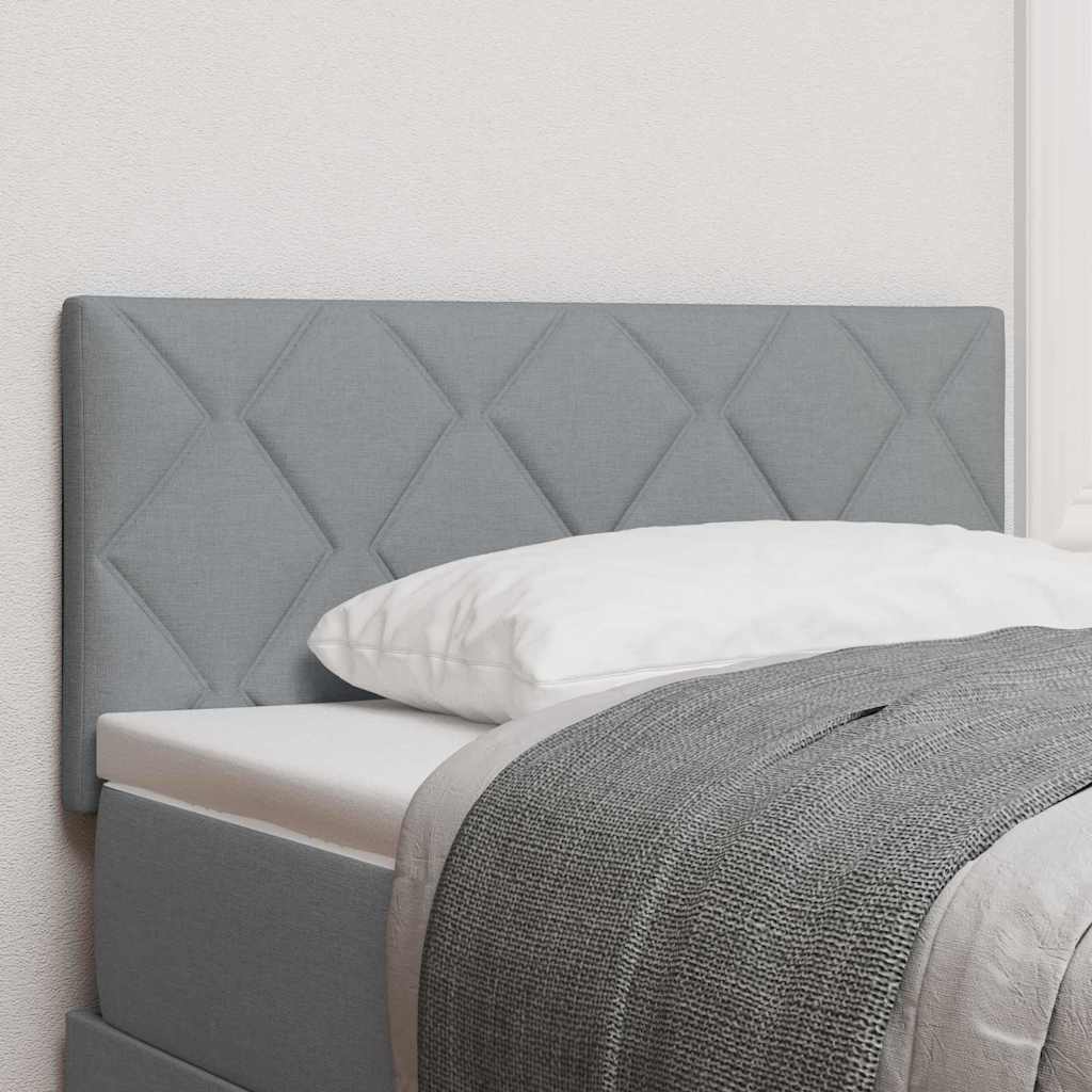 vidaXL Kopfteil Hellgrau 90 cm Stoff
