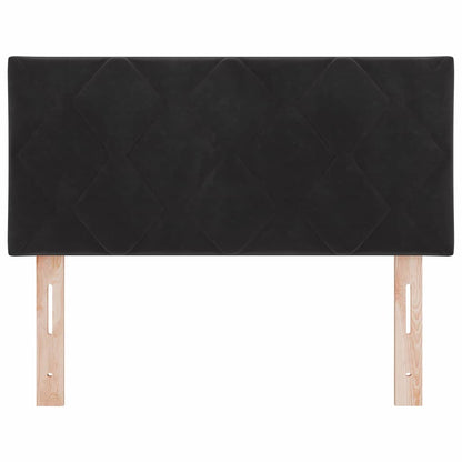 vidaXL LED Kopfteil Schwarz 90 cm Kunstleder