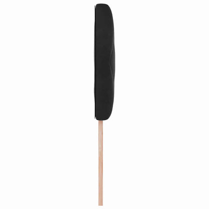 vidaXL LED Kopfteil Schwarz 90 cm Kunstleder