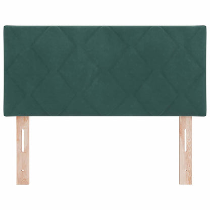 vidaXL LED Kopfteil Dunkelgrün 90 cm Kunstleder