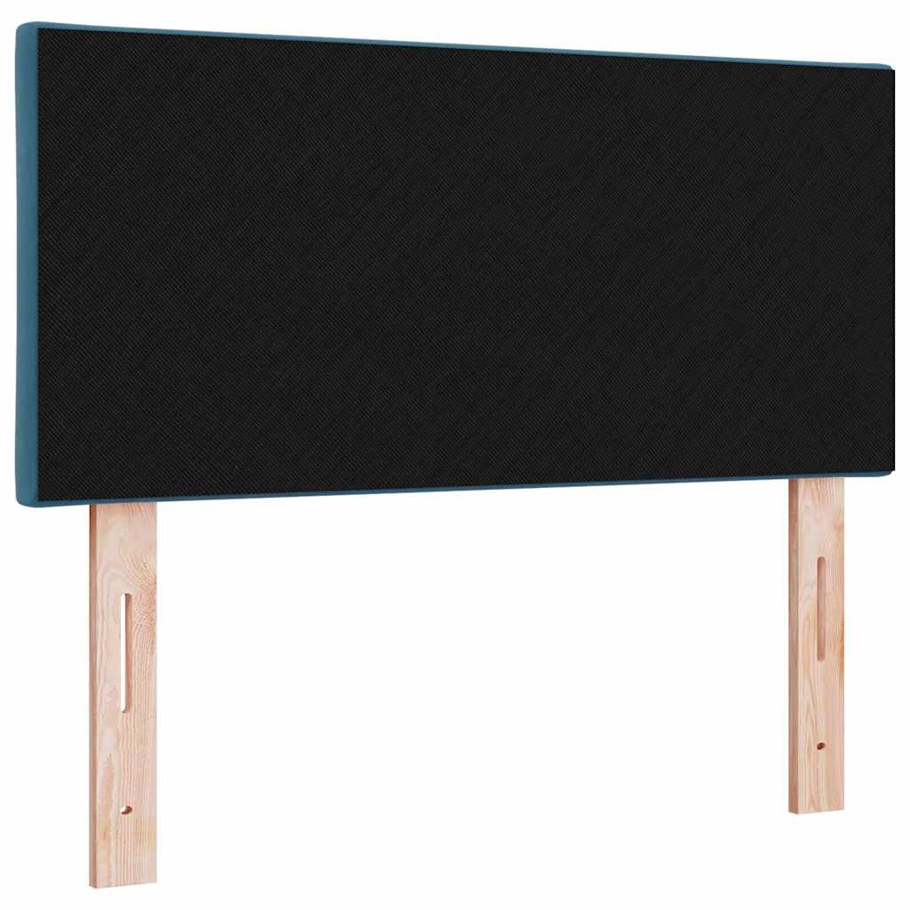 vidaXL LED Kopfteil Dunkelblau 90 cm Kunstleder