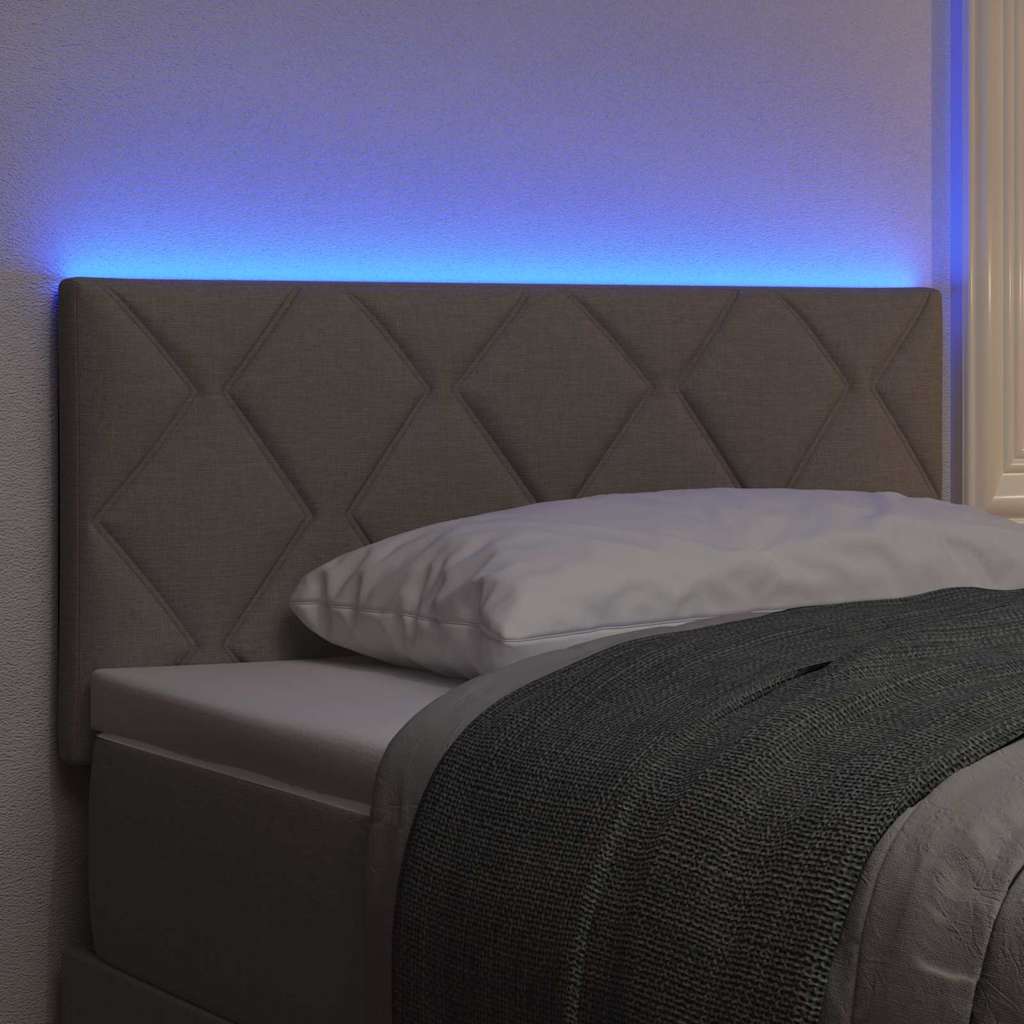 vidaXL Kopfteil Taupe 100 cm Stoff