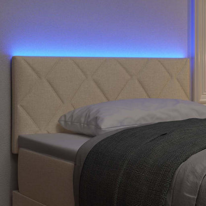 vidaXL Kopfteil Creme 100 cm Stoff