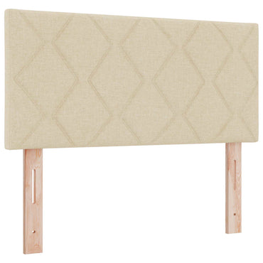 vidaXL Kopfteil Creme 100 cm Stoff