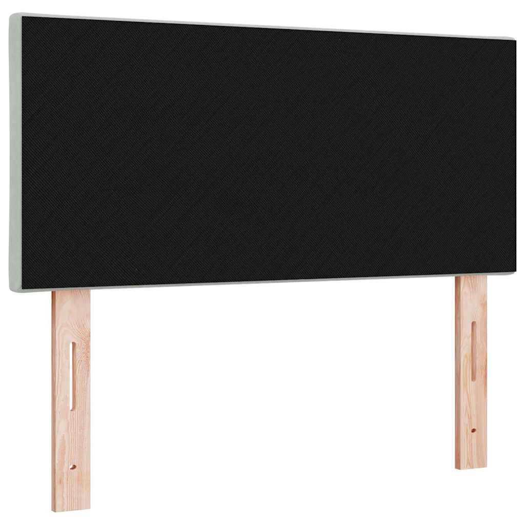 vidaXL LED Kopfteil Hellgrau 100 cm Kunstleder