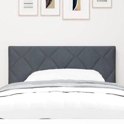 vidaXL LED Kopfteil Dunkelgrau 100 cm Kunstleder