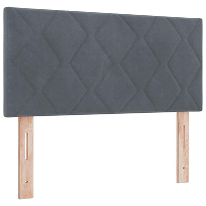 vidaXL LED Kopfteil Dunkelgrau 100 cm Kunstleder