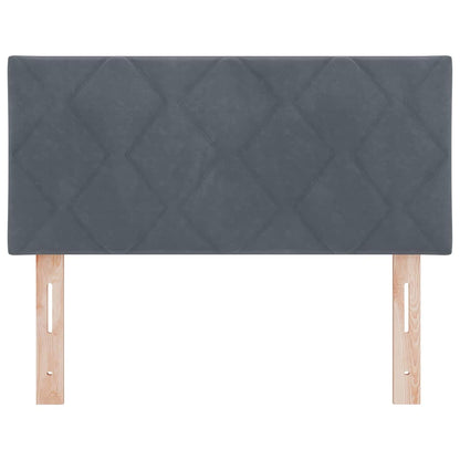 vidaXL LED Kopfteil Dunkelgrau 100 cm Kunstleder