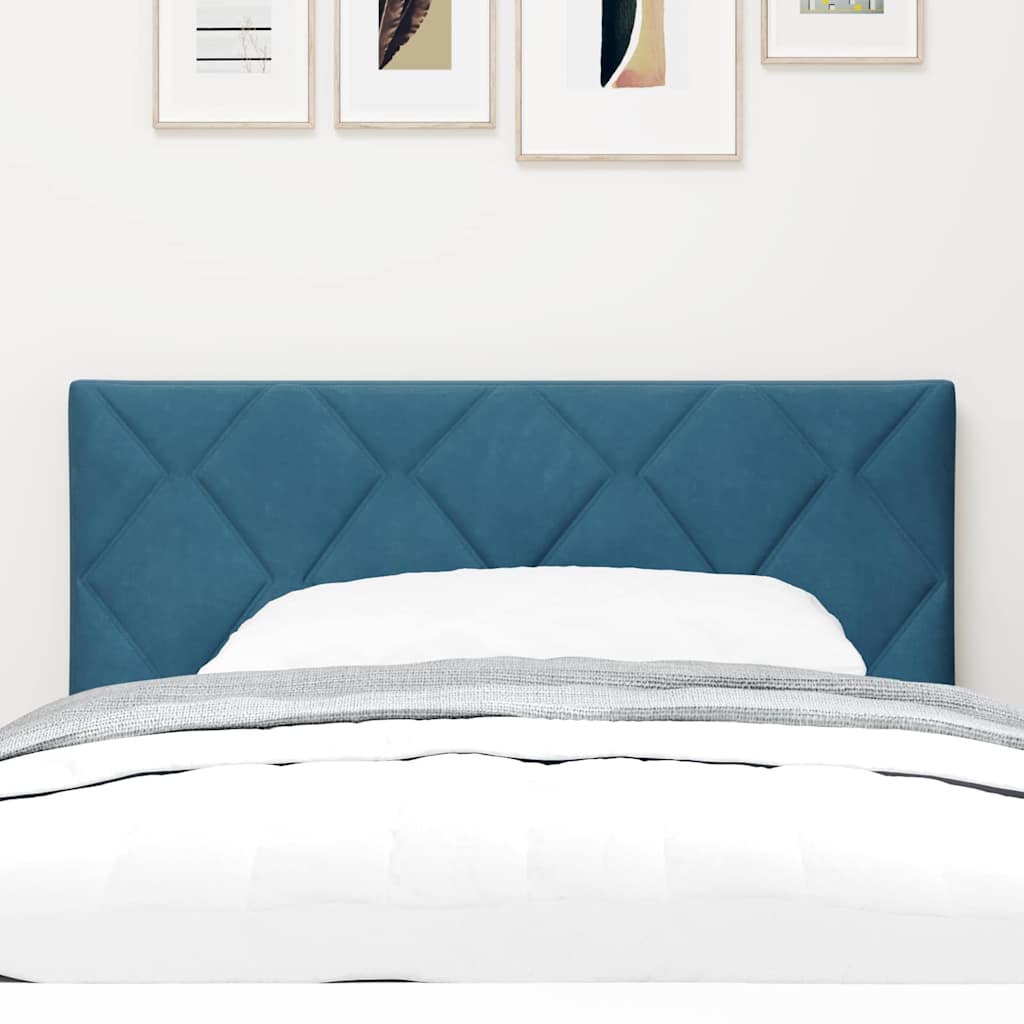 vidaXL LED Kopfteil Dunkelblau 100 cm Kunstleder