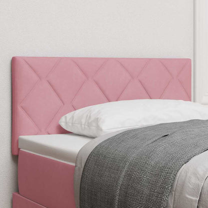 vidaXL LED Kopfteil Rosa 100 cm Kunstleder