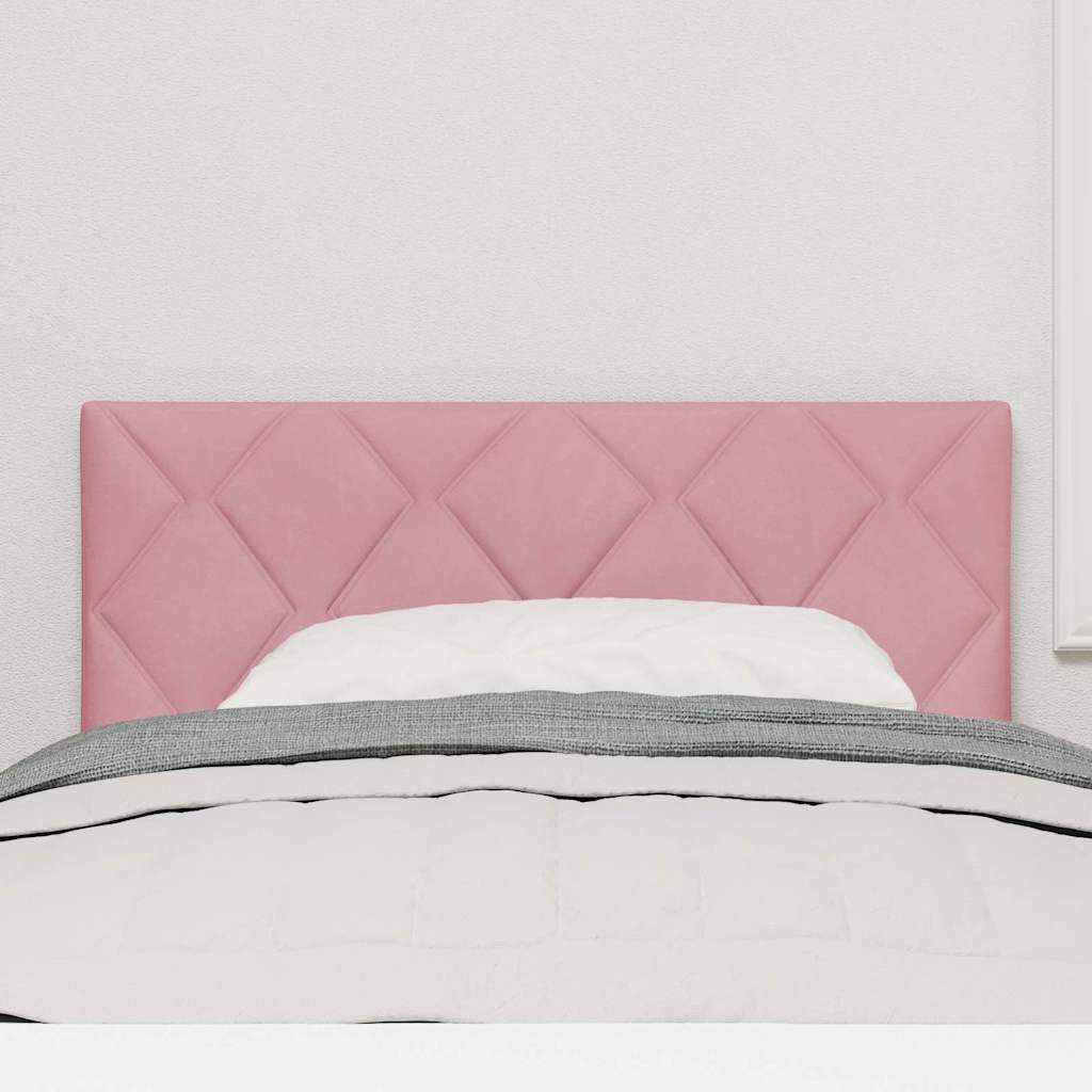 vidaXL LED Kopfteil Rosa 100 cm Kunstleder