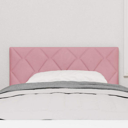 vidaXL LED Kopfteil Rosa 100 cm Kunstleder