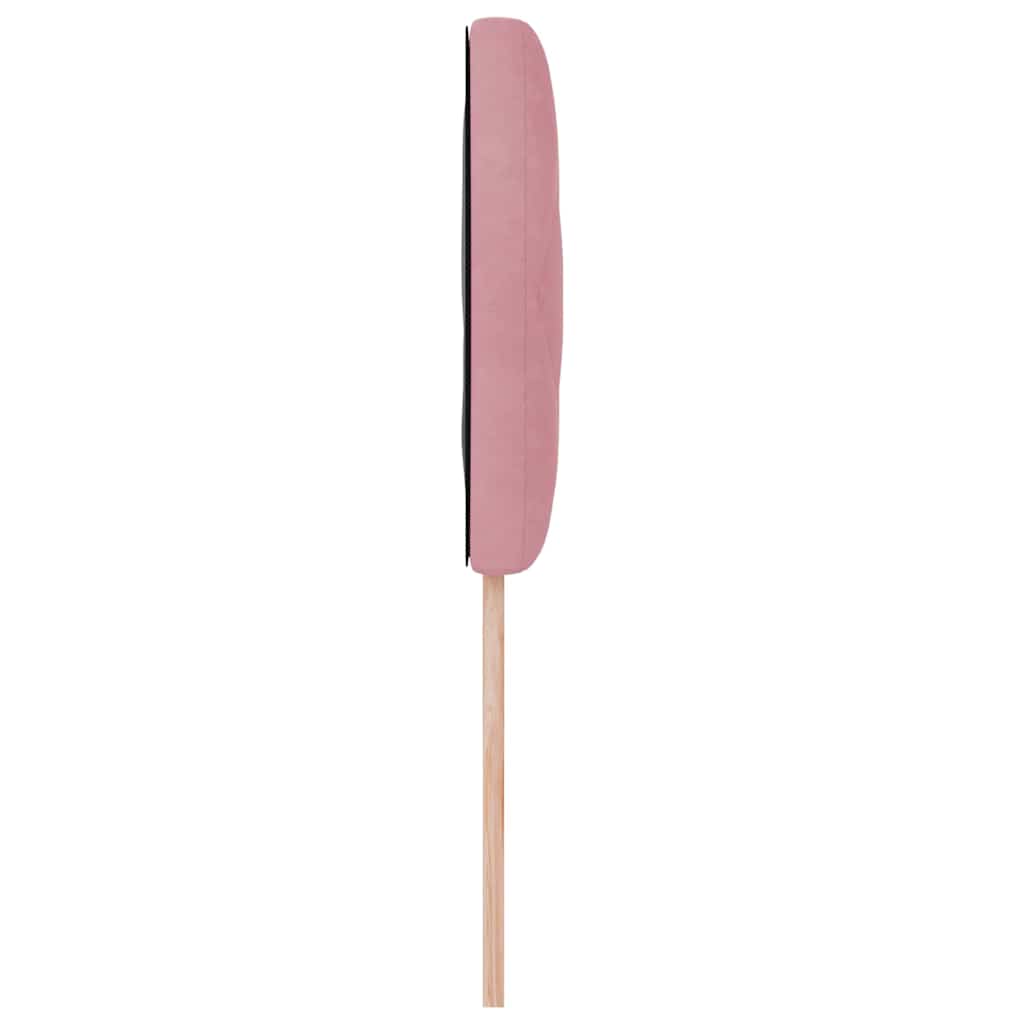 vidaXL LED Kopfteil Rosa 100 cm Kunstleder