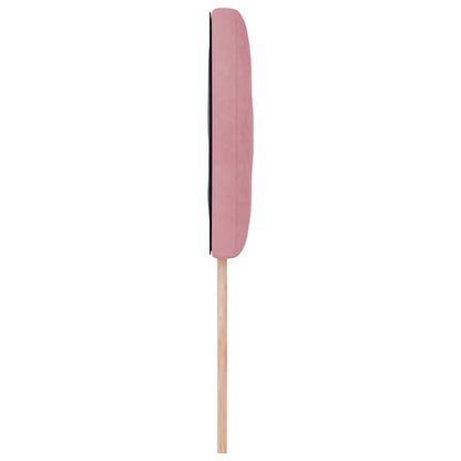vidaXL LED Kopfteil Rosa 100 cm Kunstleder
