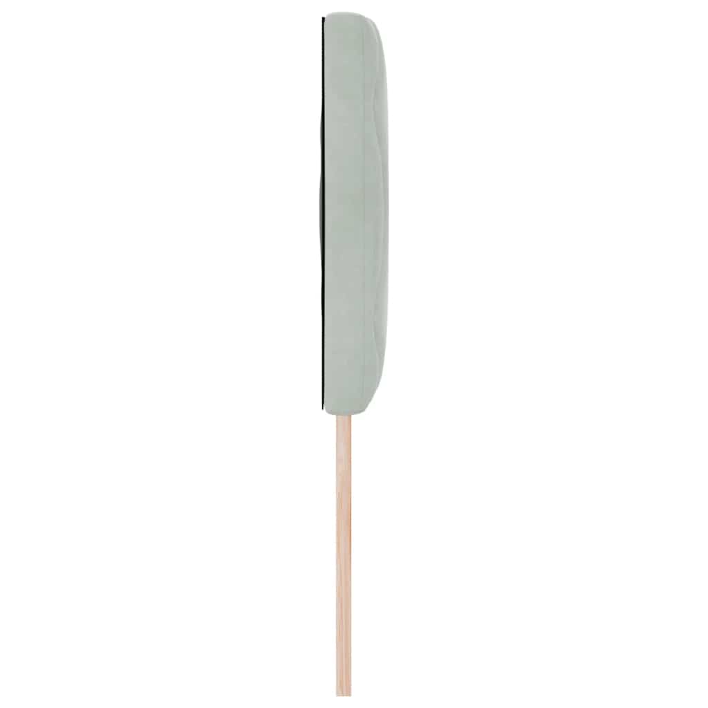 vidaXL LED Kopfteil Hellgrau 144 cm Kunstleder