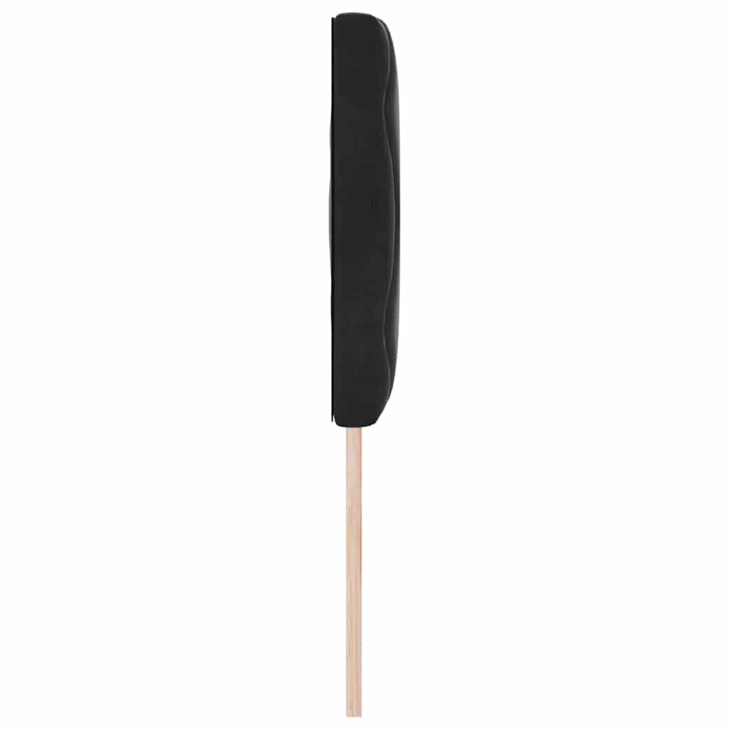 vidaXL LED Kopfteil Schwarz 144 cm Kunstleder
