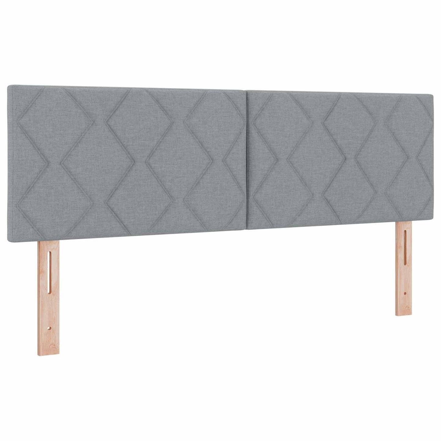 vidaXL Kopfteil Hellgrau 160 cm Stoff