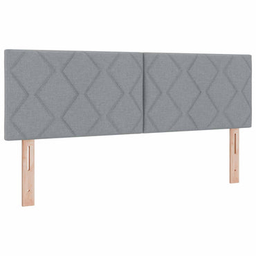 vidaXL Kopfteil Hellgrau 160 cm Stoff