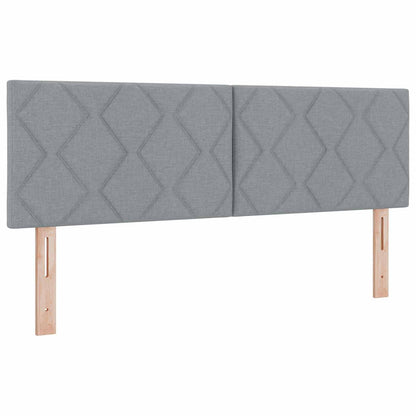 vidaXL Kopfteil Hellgrau 160 cm Stoff
