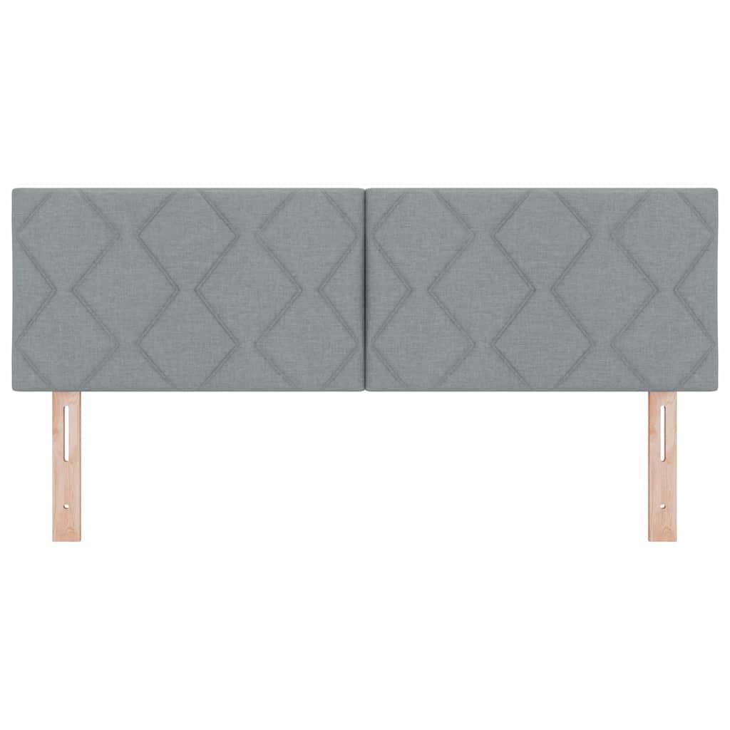 vidaXL Kopfteil Hellgrau 160 cm Stoff