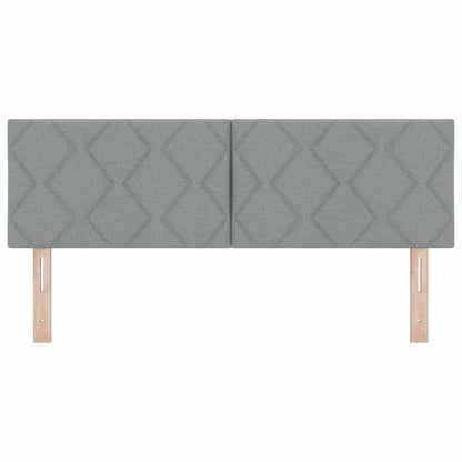 vidaXL Kopfteil Hellgrau 160 cm Stoff