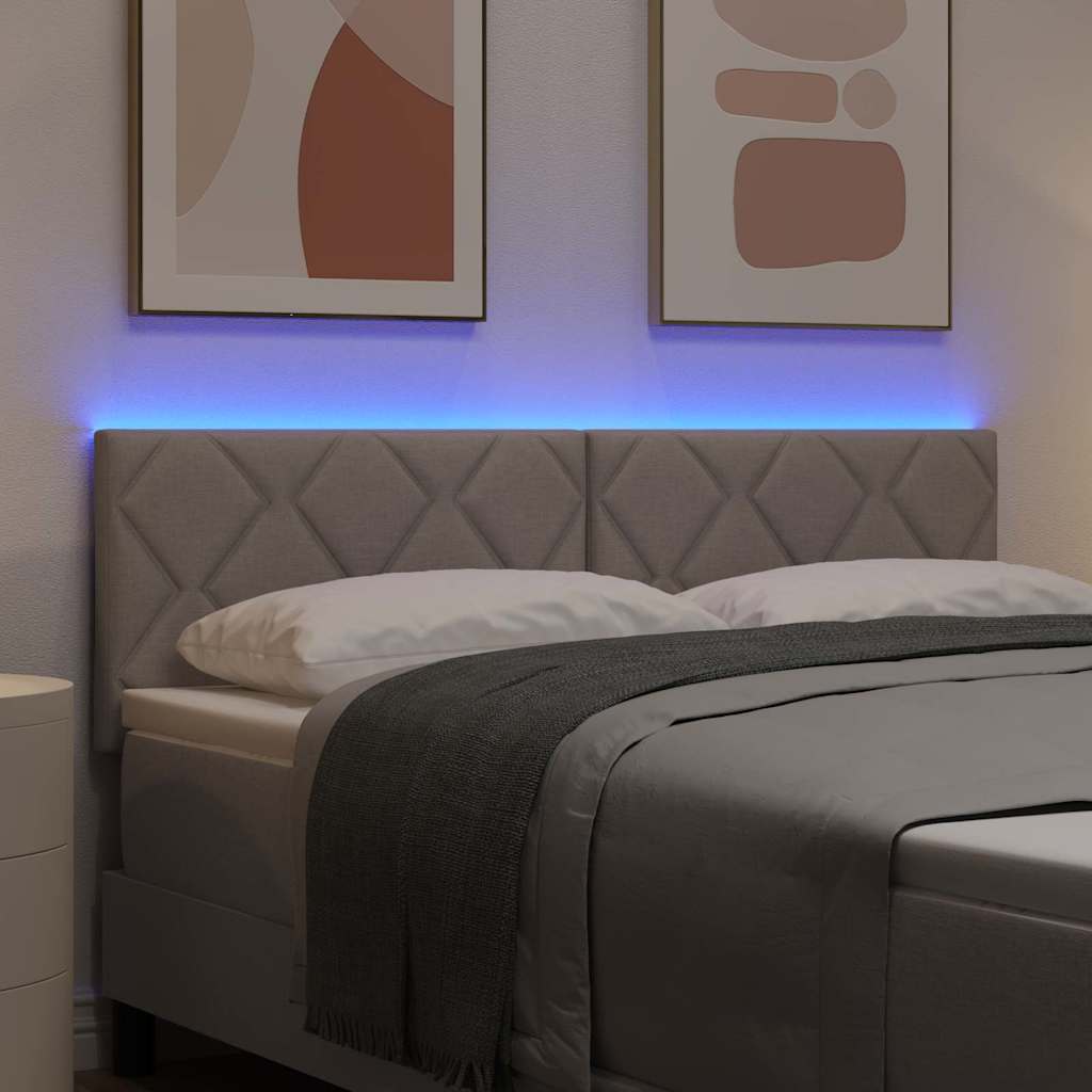 vidaXL Kopfteil Taupe 160 cm Stoff