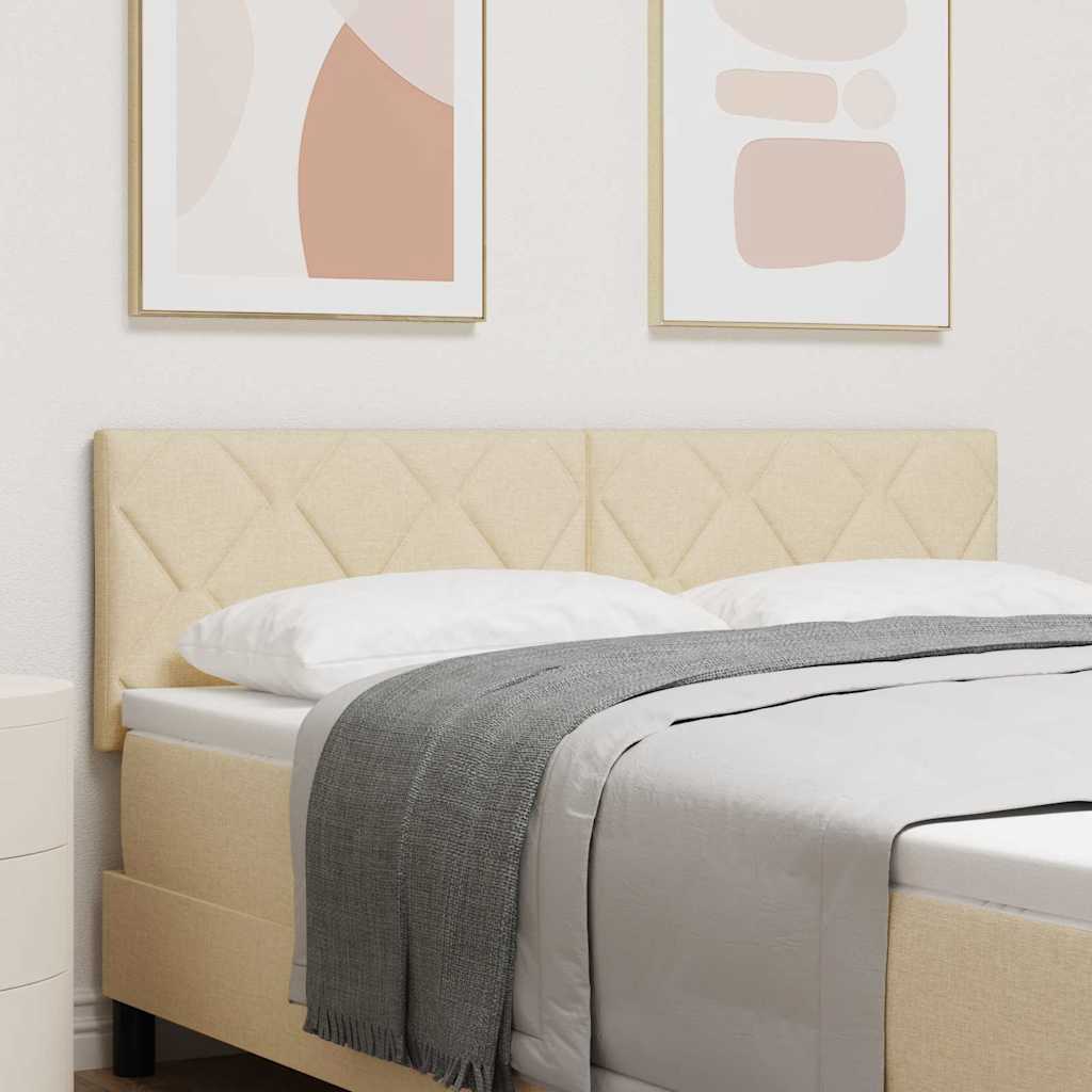 vidaXL Kopfteil Creme 160 cm Stoff