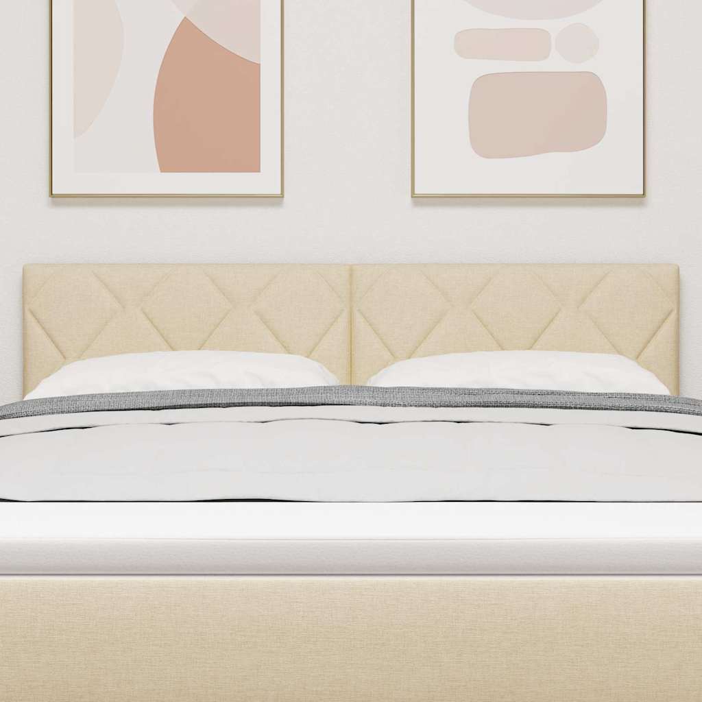 vidaXL Kopfteil Creme 160 cm Stoff
