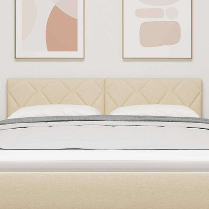 vidaXL Kopfteil Creme 160 cm Stoff
