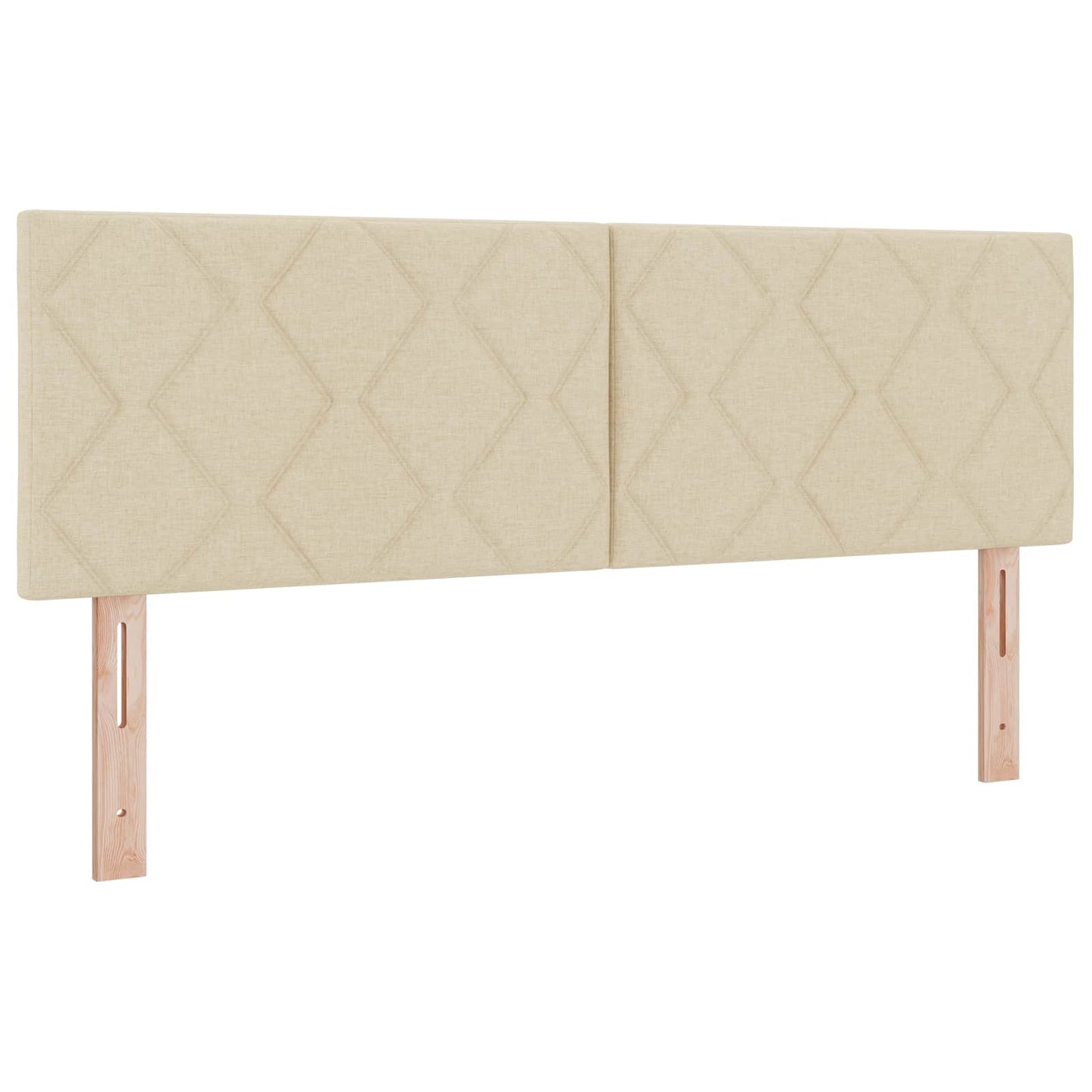 vidaXL Kopfteil Creme 160 cm Stoff