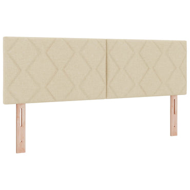 vidaXL Kopfteil Creme 160 cm Stoff