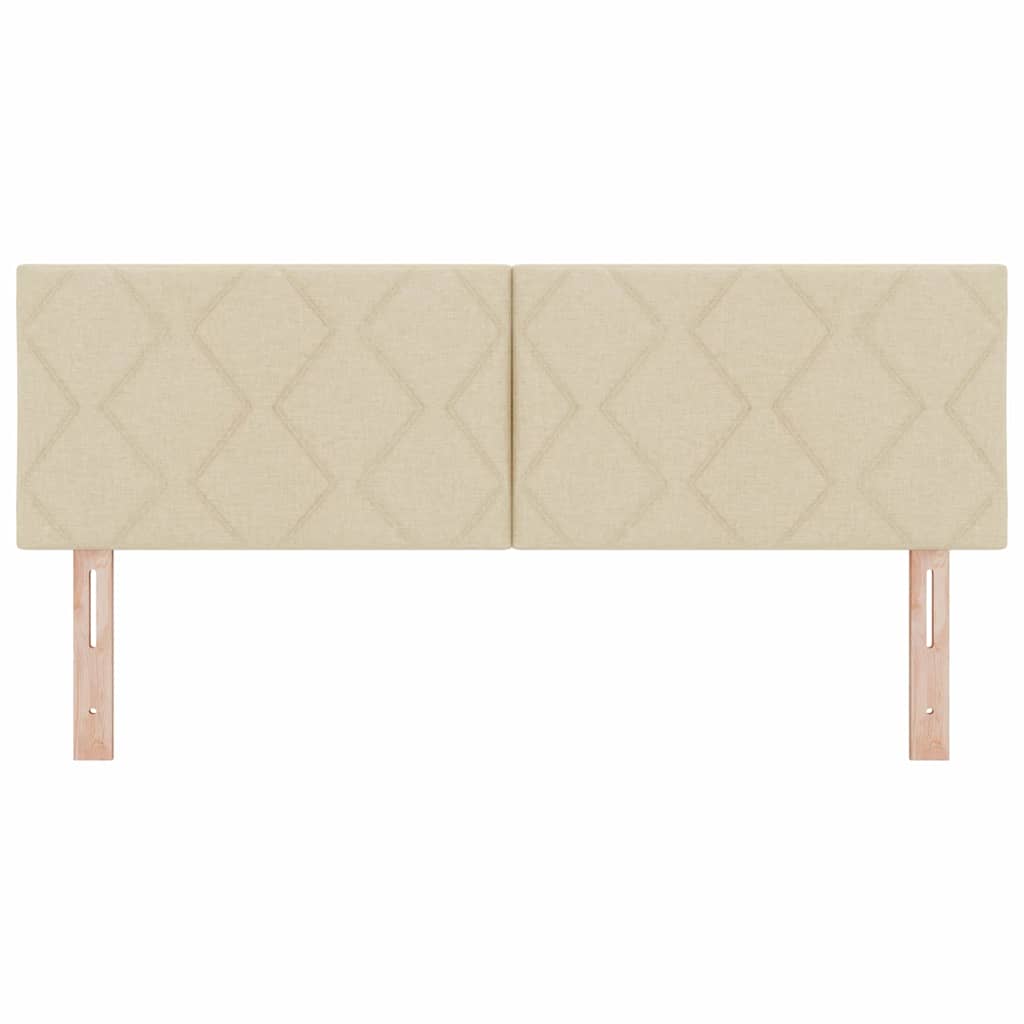vidaXL Kopfteil Creme 160 cm Stoff