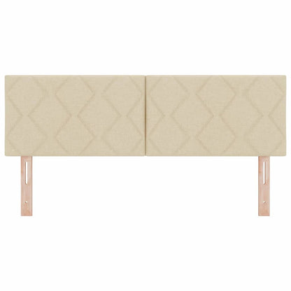 vidaXL Kopfteil Creme 160 cm Stoff