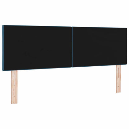 vidaXL LED Kopfteil Dunkelblau 160 cm Kunstleder