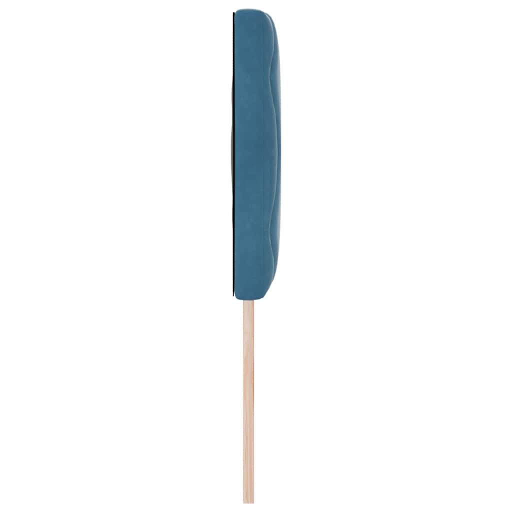 vidaXL LED Kopfteil Dunkelblau 160 cm Kunstleder