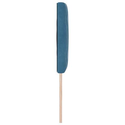 vidaXL LED Kopfteil Dunkelblau 160 cm Kunstleder
