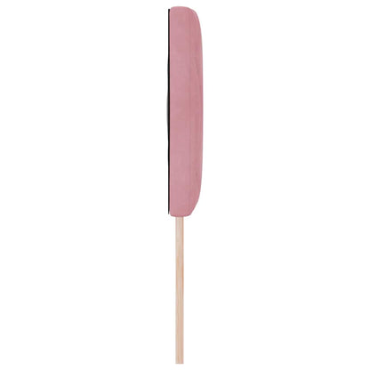 vidaXL LED Kopfteil Rosa 160 cm Kunstleder